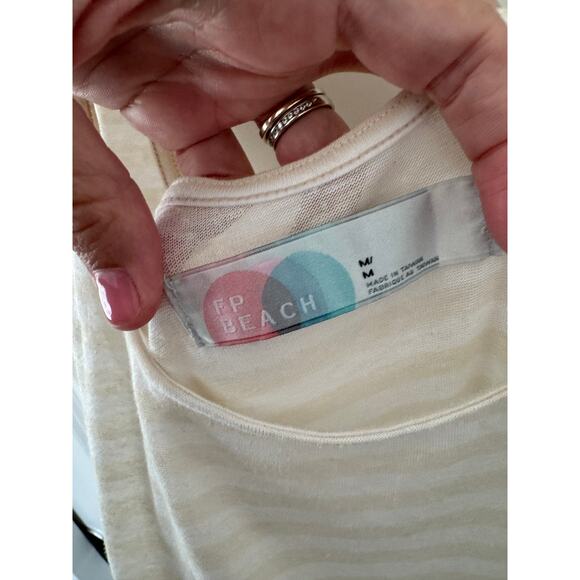 Free People FP Beach Linen Blend Lightweight Dress Medium - Picture 4 of 4